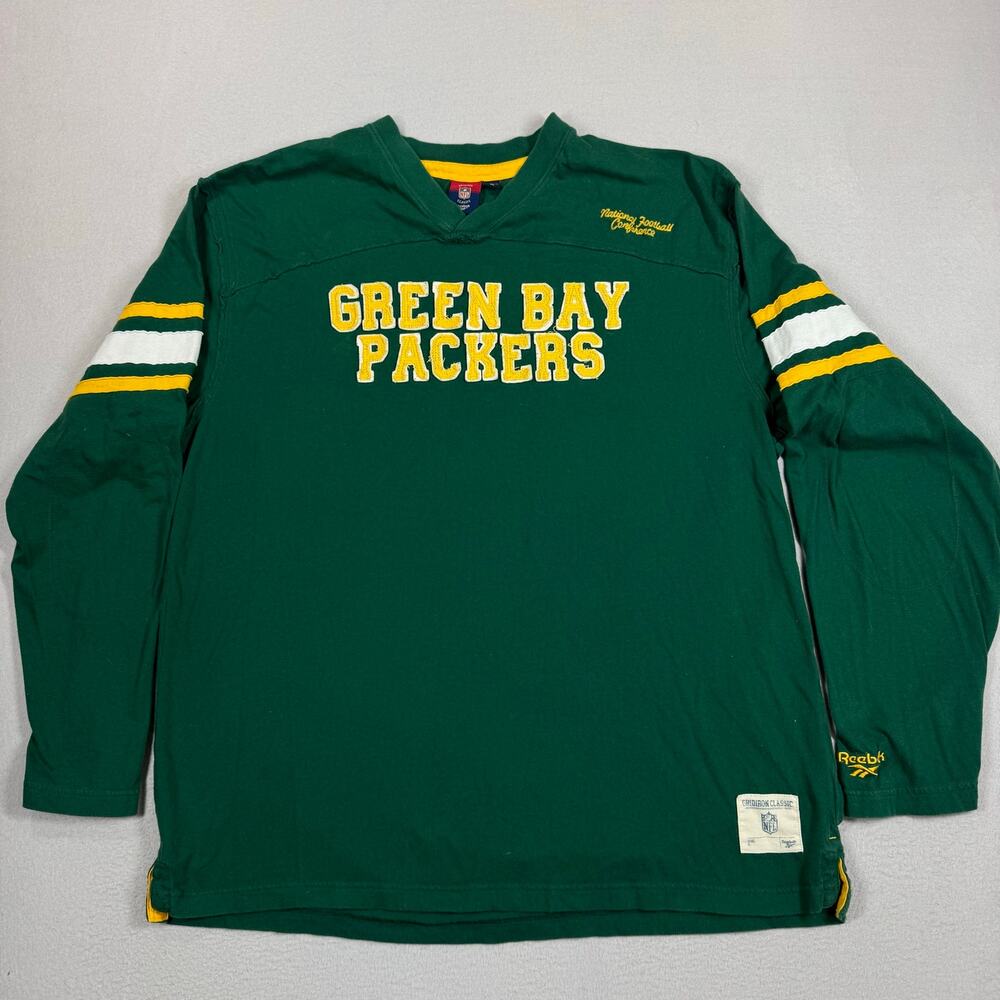Gridiron Green Bay Packers Football Shirt Mens XL Long Sleeve National NFL
